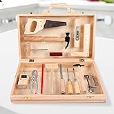 Wooden Kids Tool Set,Montessori Construction Toddler Toys for 4 5 6Year Old Boys Girls,Pretend Play Building Educational Toy,