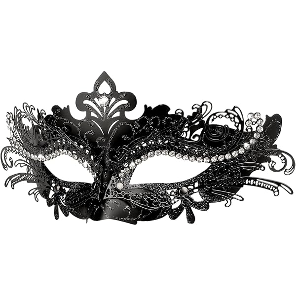 Amazon.com: Silver Venetian Masquerade Mask - Mardi Gras Masks