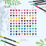 Ohuhu 100 Colour Dual Tip Pens Brush Fineliner Art Markers Set view 2