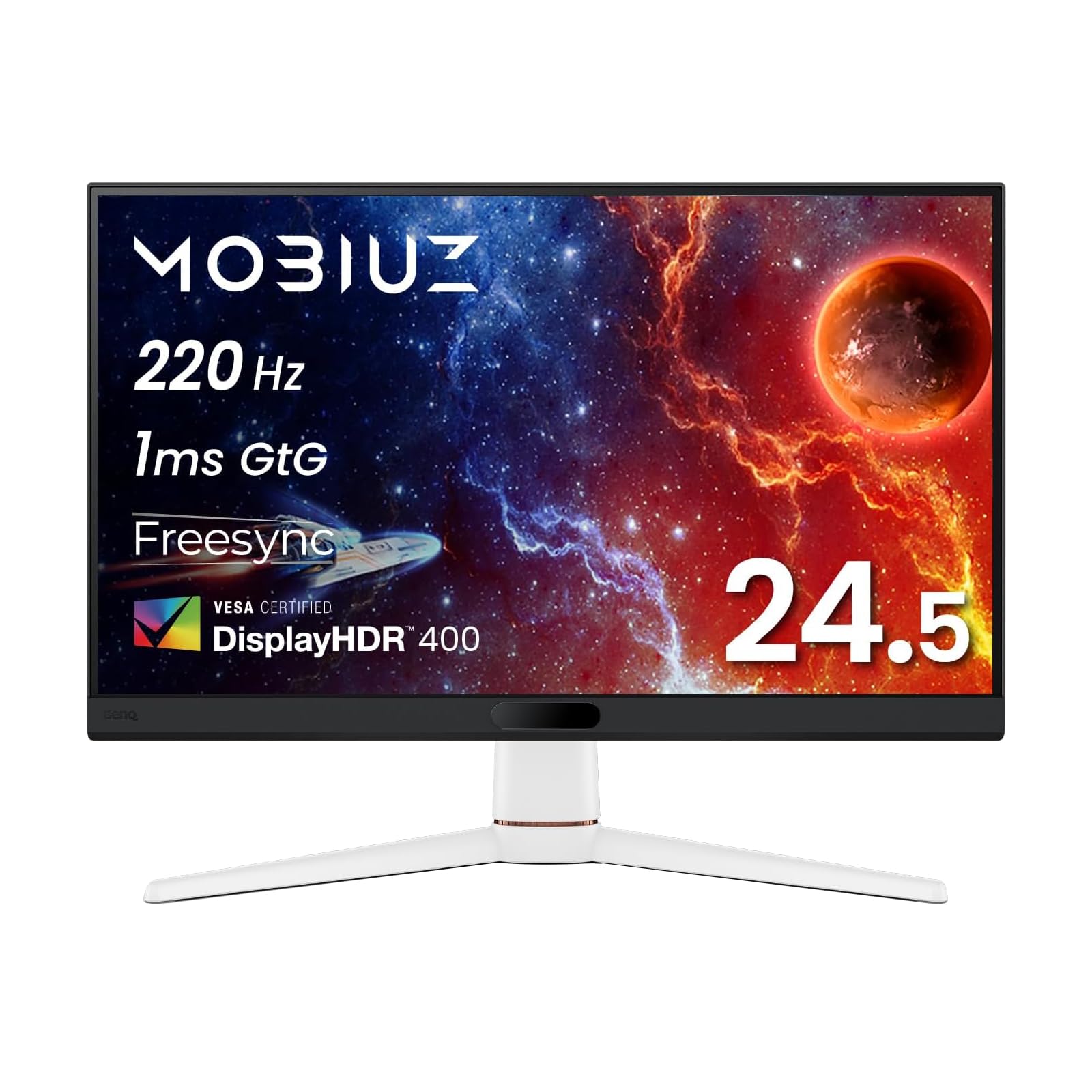 ベンキュージャパン BenQ MOBIUZ EX251 ゲーミングモニター(24.5インチ/Full HD/220Hz/1ms/HDR 400/スピーカー(2.5W×2)搭載/FreeSync/輝度自動調整(B.I.+ Gen2)搭載/3年保証)商品画像