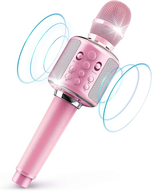 karaoke microphone with built in speaker