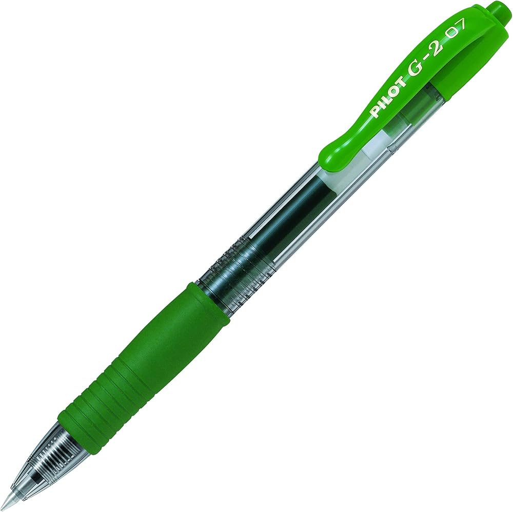 Pilot G207 Retractable Gel Rollerball 0.7 mm Tip Green