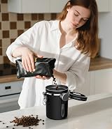 Coffee Gator Airtight Canister 1300 mL Stainless Steel with Date Tracker view 9