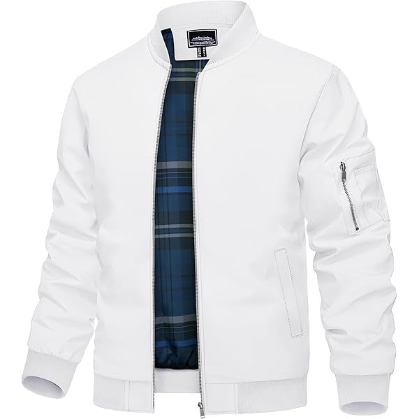 Amazon.com: Men's Stand Collar Jacket Casual Zipper Solid