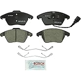 BOSCH BC1107 QuietCast Premium Ceramic Disc Brake Pad Set - Front | Compatible with Select Audi A3, TT; Volkswagen Beetle, CC, Eos, Golf, GTI, Jetta, Passat, Passat CC; Rabbit + More