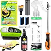 VINBYEE 11Pcs Customized for Tesla Interior Cleaning Kit | Tesla Seat Cleaner, Tire Shine, Screen Cleaner, Oil Film Cleaner, Tire Stone Cleaning Tool | Tesla Model 3 Y X S Accessories 2025-2019