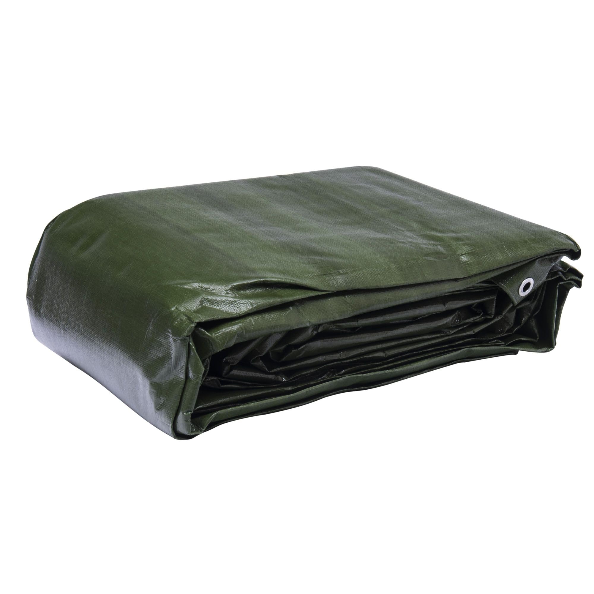 Werkapro Bâche multifonctions Noire et Verte 240 g/m2 6 x 10 m 10670 Waterproof Outdoor Tarpaulin-Ultra-Heavy m-240 Reversible, Green and Black, 6x10 m