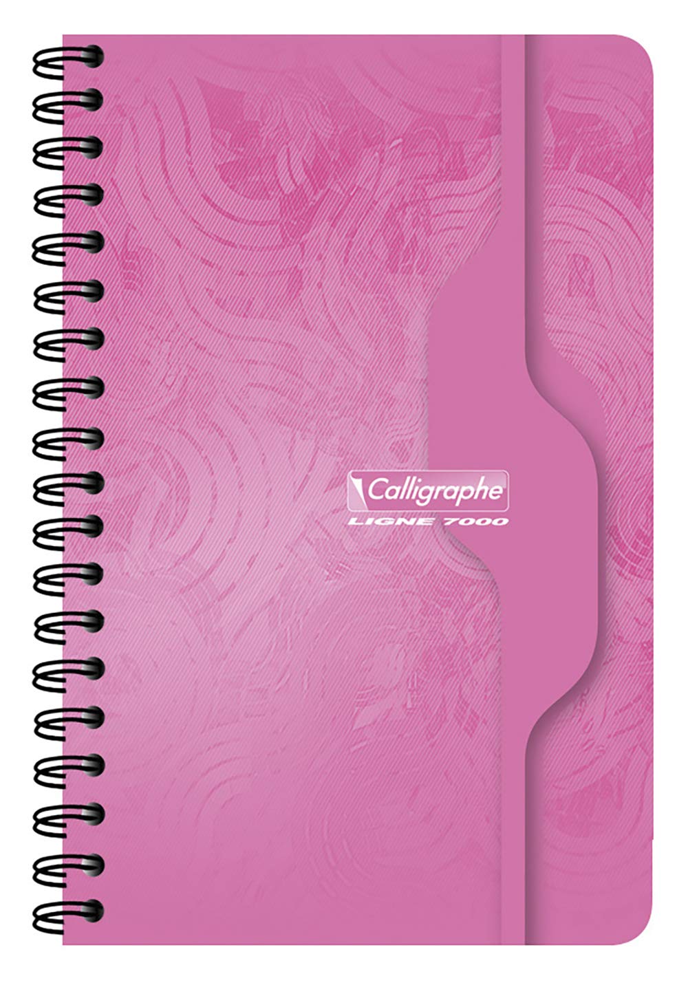 Calligraphe 76C Set of 10 Spiral Notebooks (Clairefontaine) - 11x17 cm - 100 Small Squares Pages - 70 g White Paper - Varnished Card Cover - Random Colours