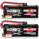 HOOVO 7.4V 70C 6200mAh 2S Lipo Battery Hard Case