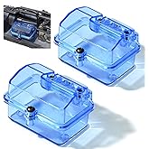 2PCS Receiver Waterproof Sealed Boxs, ESC Dustproof Case for 1/10 Huanqi727 | Transparent Protective Box with Easy Mounting for 1/10 Huanqi727 Traxxas SlashLightweight Design for RC Model Receiver