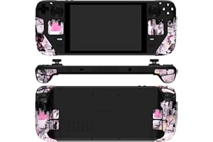 PlayVital Premium Split Handle Grips for Steam Deck LCD & OLED - Soft Rubber Pads, Trackpads Skin, Trigger Back Button With T