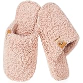 Dokela Women's Cozy Slippers Warm Fuzzy Slip On House Slippers for Women Indoor Memory Foam Anti-slip Shoes Lightweight Winter House Bedroom Shoes