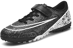 tevzolpa Soccer Cleats for Kids Turf Soccer Shoes Indoor Boys Girls Football Shoes Youth TF AG Artificial Ground Trainning Athletic Sneakers Outdoor