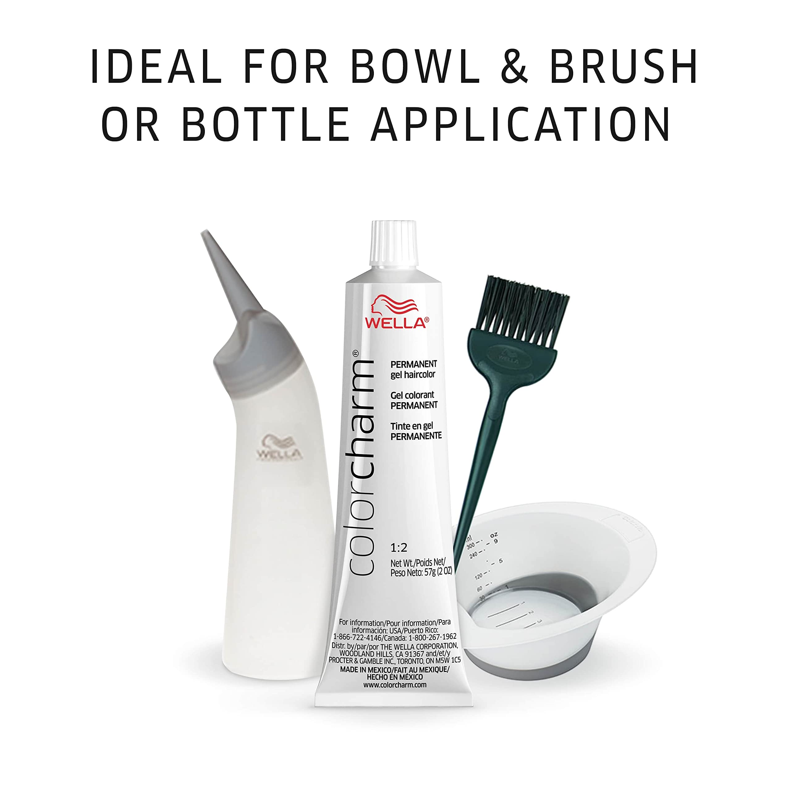 WELLA Color Charm Permanent Gel, Hair Color For Gray Coverage, 5bc