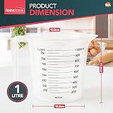 SOL 1 Litre Plastic Measuring Jugs 3 Pack Clear Markings Lightweight view 2