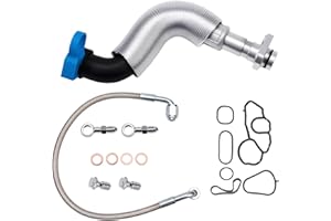 Turbo Turbocharger Oil Feed Line Oil Return Line Gasket Seals Set Fits for Cooper R55 R56 R57 R58 R59 R60 R61 2007-2016 OE#11