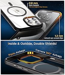 SUCGLES for iPhone 15 Pro Max Case with MagSafe