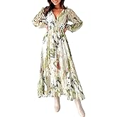 Sissyaki Womens Long Sleeve Summer Maxi Dress 2026 Floral Dress Spring Wedding Guest Dress