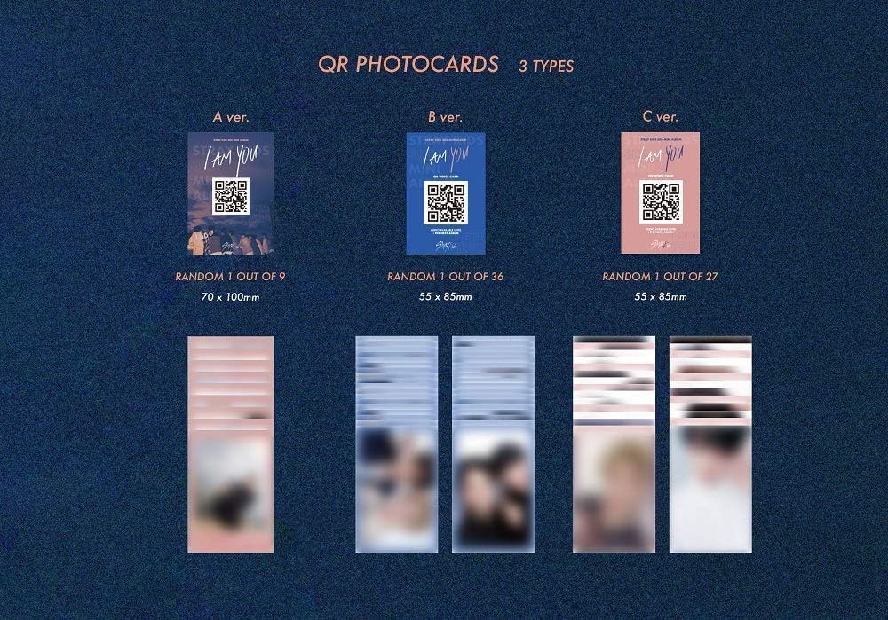 STRAY KIDS I Am You (I Am Version) the Third Mini Album CD+Photobook+3 QR Photocards+(Extra 4 Photocards + 1 Double-Sided Photocard) - Image 5