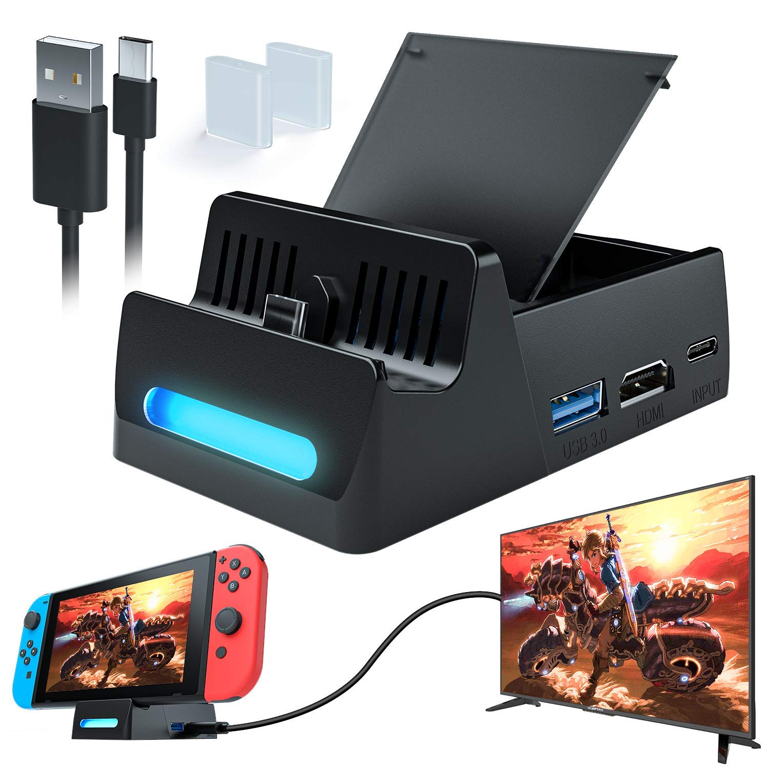 Buy WATSABRO Switch Dock, Switch Charging Docking Station for Nintendo