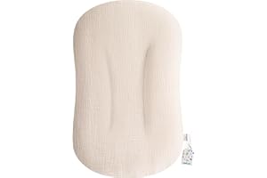 ZAMLORY Muslin Baby Lounger Cover - Organic Cotton Baby Pillow Lounger Cover for Newborn - Soft and Breathable Infant Pillow Lounger Cover - Covers Only