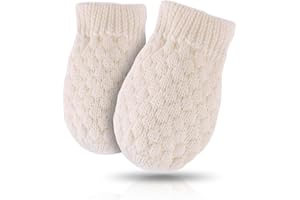 YVNEHCN Baby Knit Mittens Toddler Boys Girls Gloves Winter Infant Newborn No Scratch Mitten 0-3 Years