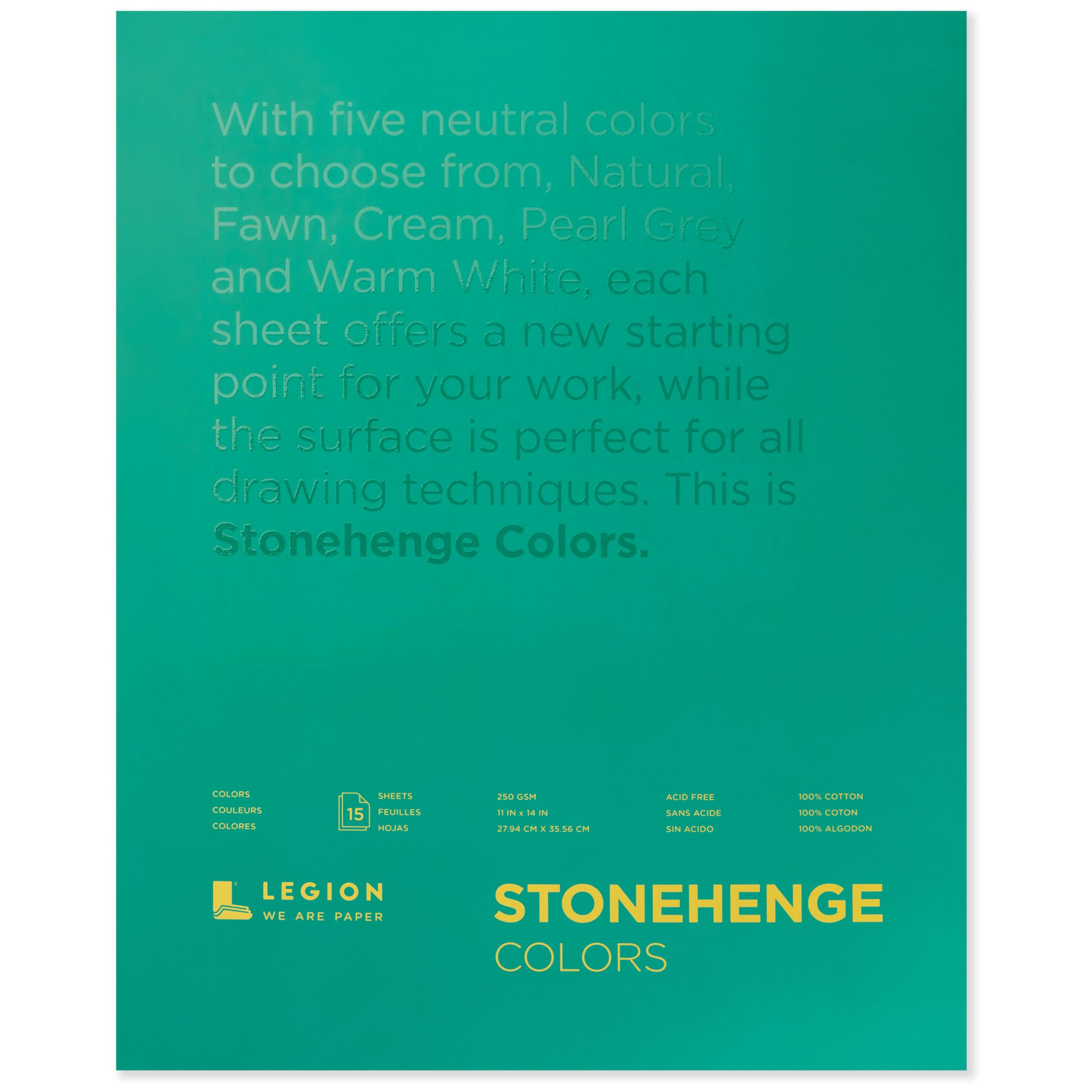 Stonehenge Paper 11X, Cotton, Multi-Color 90lb, One Size