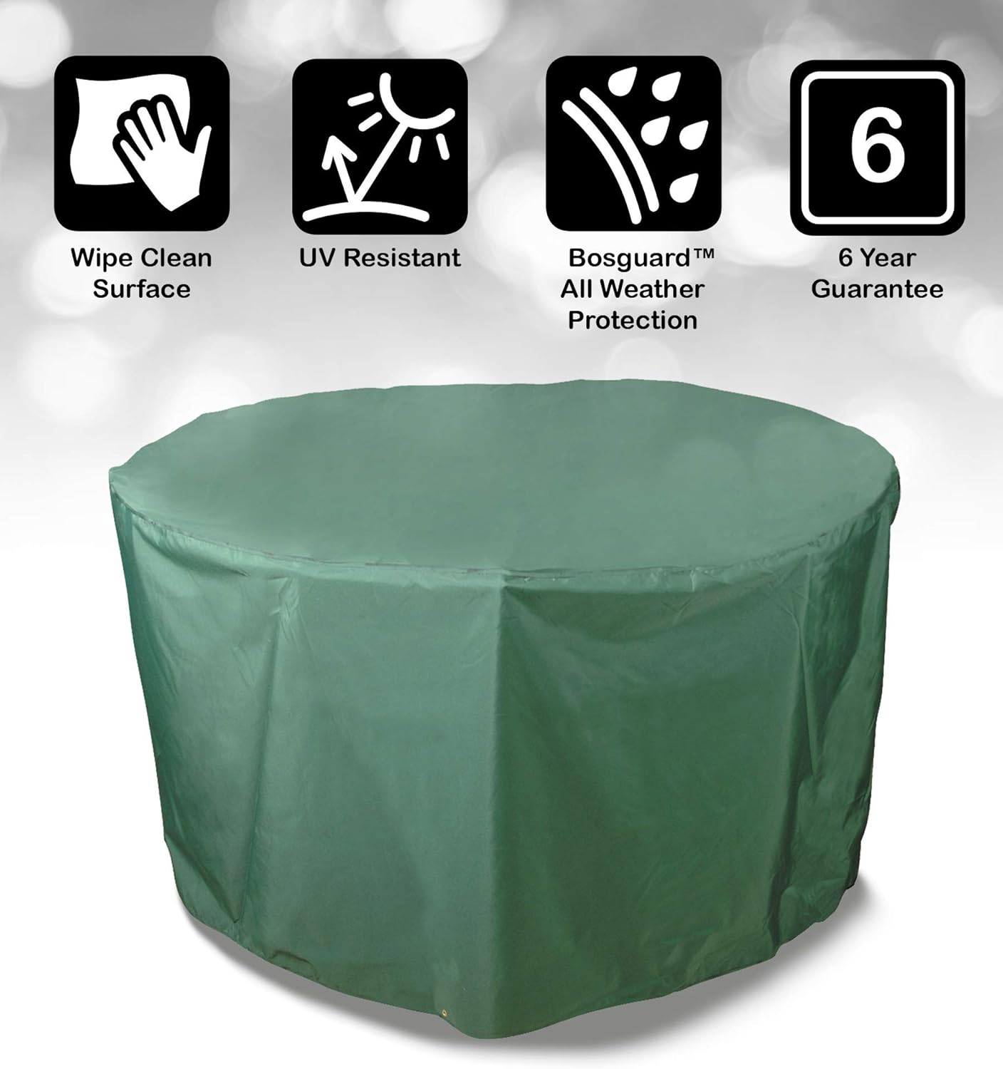 Bosmere Deluxe Weatherproof 74inch Round Patio Set Cover