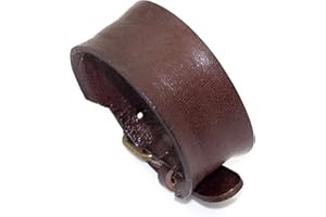 Pitmmord Punk Rock Adjustable Belt Buckle Bracelet Faux Leather Arm Band Cuff Bracelet