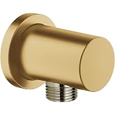 GROHE 26635GN0 Rainshower 1/2-Inch Handheld Shower Wall Union, Brushed Cool Sunrise