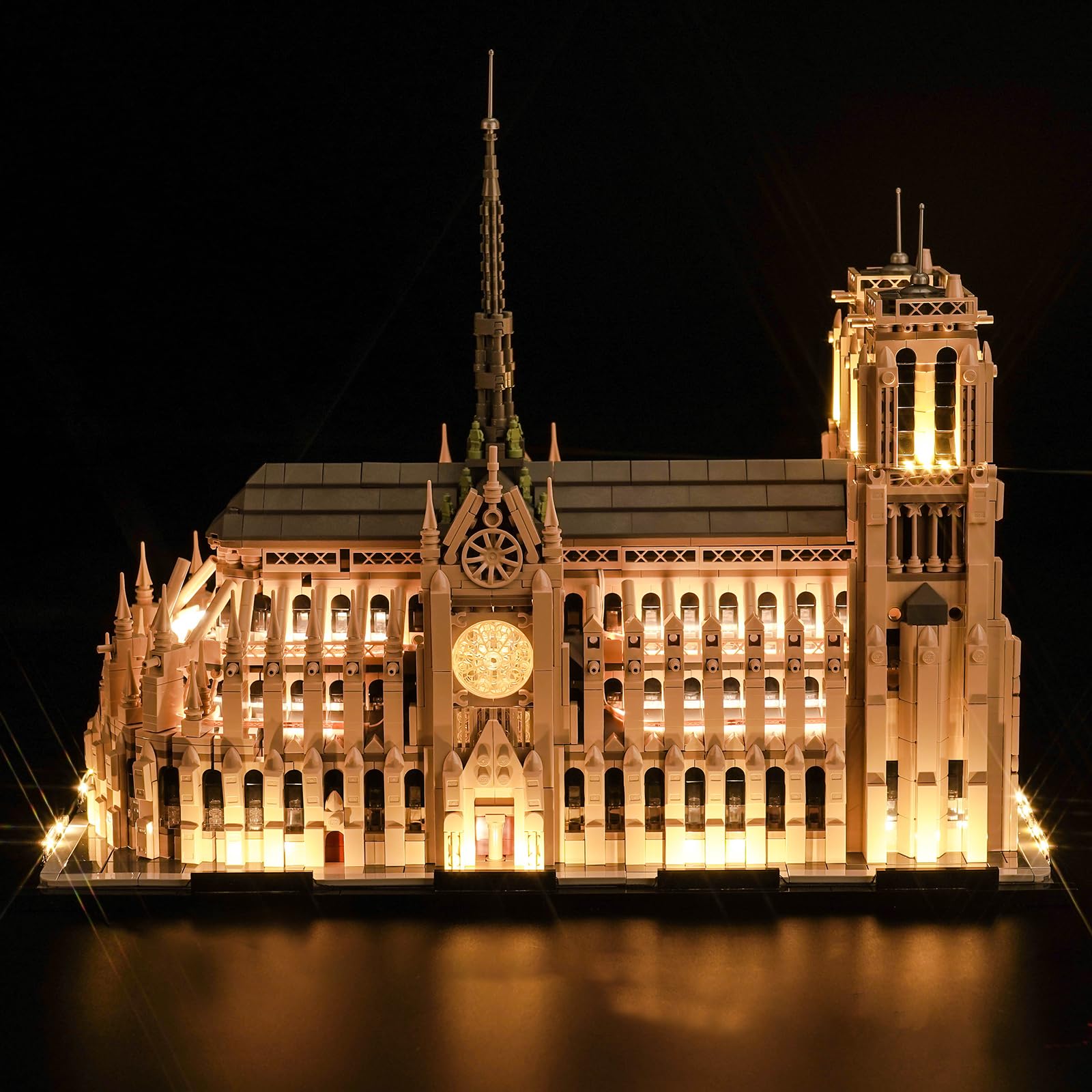 BrickBling Led Light Set for Lego 21061 Architecture Notre-Dame de Paris (No Model), Decoration Lighting Set for Lego Notre-Dame de Paris Creative Toys - Standard Version — image 1