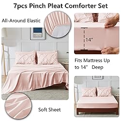 CozyLux Pink Full Size Comforter Sets for Girls 7