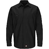 Red Kap Men's Ripstop Crew Shirt, Long Sleeve