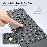Rii K22S Wireless Keyboard with Trackpad BT 5.0 2.4G USB Receiver Metal Frame view 6