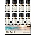 VINEVIDA [Set of 8] Summer Scents for Candle Making, Essential Oils Summer, Made in USA Candle Fragrance Oil, Soap Making Essential Oils, Diffuser Oil Scents