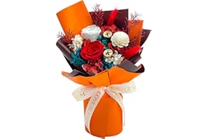 Yonihawk Preserved Flowers Bouquet, Natural Long Lasting Preserved Roses Bouquet with Gift Box, Real Flowers Bouquet for Valentine's Day, Anniversary, Birthday, Mother's Day