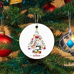 Personalized Sewing Tools Christmas Ornament