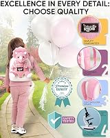 Naturally KIDS Pink Dinosaur Backpack Toddler Girl Toys Stuffed Animal view 5