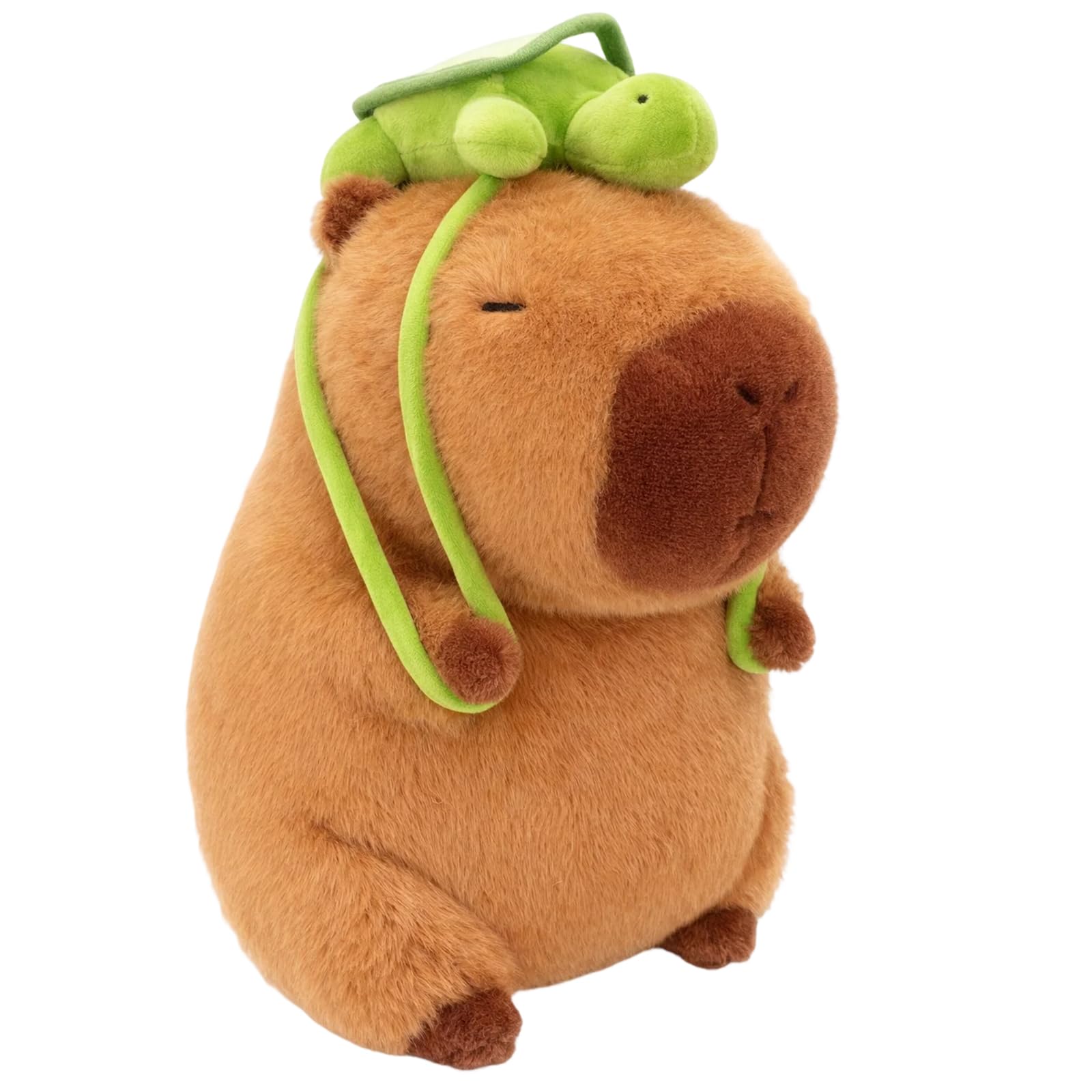Capybara Toy, 23 cm Plush Capybara for Collectors and Animal Lovers, Capybara Plush with Turtle Shell Design, Soft and Cuddly Kapibara Stuffed Animal, Suitable as A Gift