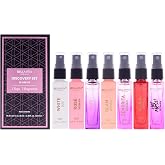 Bellavita Luxury Women's Perfume Discovery Gift Set with Date, Glam, Diva, Rose, Hot Mess, White Oud, and Senorita | 7 X 8ml | Floral, Fresh, Fruity Scent Profile