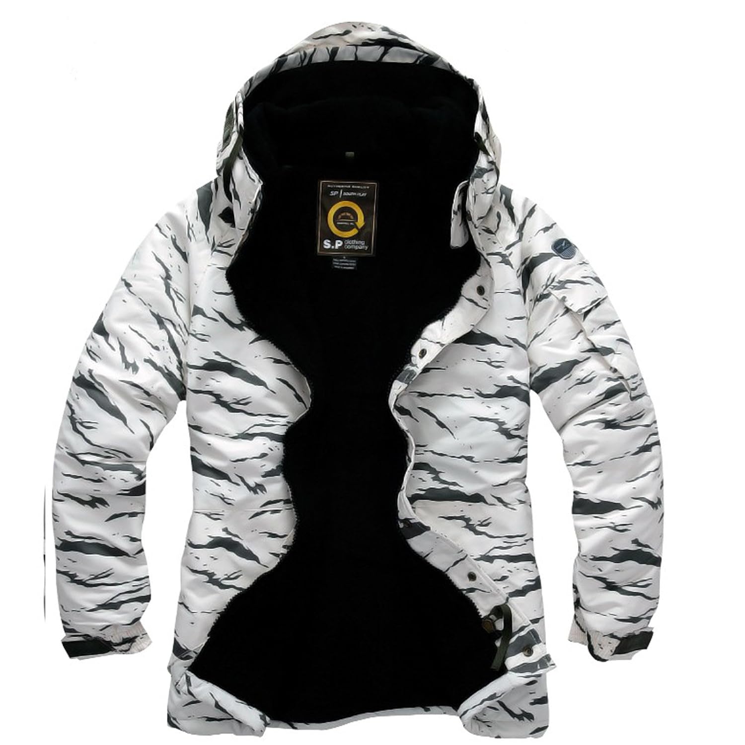 Southplay Mens Waterproof SkiSnowboard Camouflage Hooded