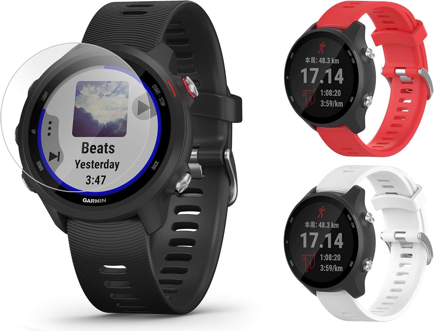 gps running watch with spotify