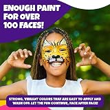 Blue Squid 28 Colour Face Painting Kit Kids 160pc Stencils Glitter view 4