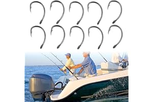 50pcs Barbed Carp Hooks Curve Shank Professional Series Hair Rigs Portable Tackle Box for Fishing 2#-10# Assorted Sizes(2#)