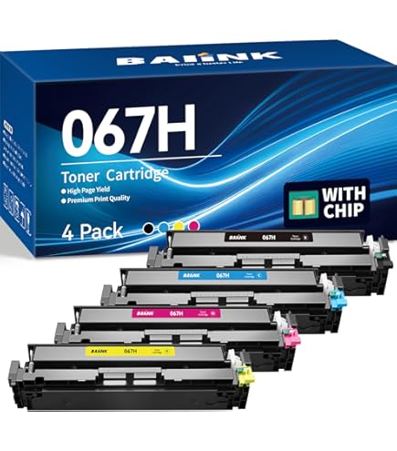 Cartucho de toner 067 067H MF656Cdw, conjunto de 4 unidades