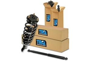 TRQ Front and Rear Complete Strut Assembly & Shock Absorber Kit Complete Strut & Coil Spring Assembly Compatible with 2009-2010 Dodge Ram 1500 2011-2018 Ram 1500 2019-2020 1500 Classic
