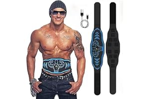 VDRRNUZ Fitness Band (Model: KLT-07) Stimulator, Muscle, Power, for Muscle Conditioning with 10 Modes and 30 Intensity Levels - Portable, adjustable waist trainer for abdominal, arm and leg exercises