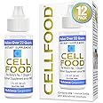 Cellfood Oxygen Boost - 1 fl oz, 12 Pack - Liquid Oxygen Supplement for Lymphatic Drainage, Altitude Sickness, Jet Lag, Fatigue, Headaches, Hangovers & Energy - Gluten Free, Cert. Kosher