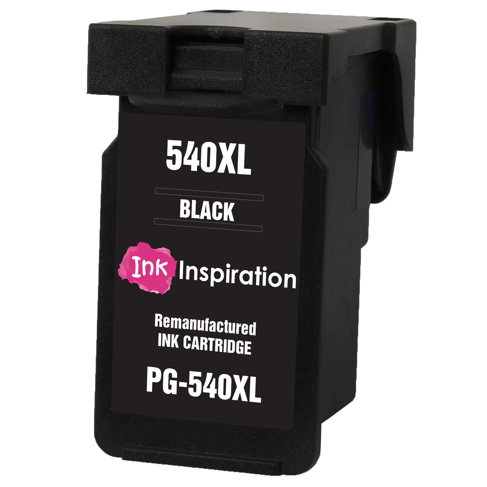 INK INSPIRATION® BLACK Remanufactured Ink Cartridge for Canon PG-540XL Pixma MG4250 MG3550 MG3250 MG3150 MX395 MX535 MG4150 MG3650 MG2250 MG2150 MX525 MX475 MX455 MX435 MX375 | High Capacity