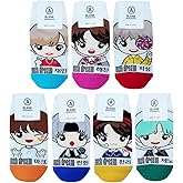 Socks mania Women's Kpop NCT Dream Cartoon Character Socks - Made in Korea, Sky, Green, Orange, Pink, Red, Blue, Yellow